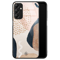 Casimoda Samsung Galaxy A14 glazen hardcase - Abstract dots