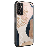 Casimoda Samsung Galaxy A14 glazen hardcase - Abstract dots