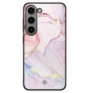 Casimoda Samsung Galaxy S23 glazen hardcase - Purple sky