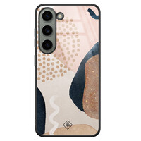 Casimoda Samsung Galaxy S23 glazen hardcase - Abstract dots