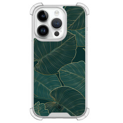 Casimoda iPhone 14 Pro shockproof hoesje - Monstera leaves