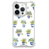 Casimoda iPhone 14 Pro siliconen shockproof hoesje - Lemon trees
