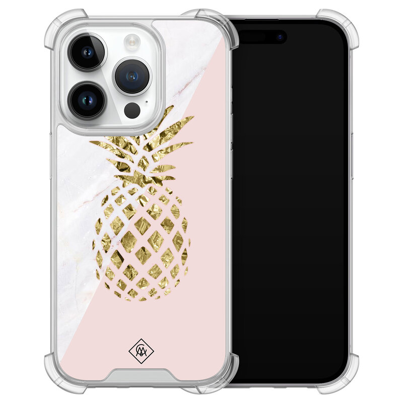 Casimoda iPhone 14 Pro siliconen shockproof hoesje - Ananas