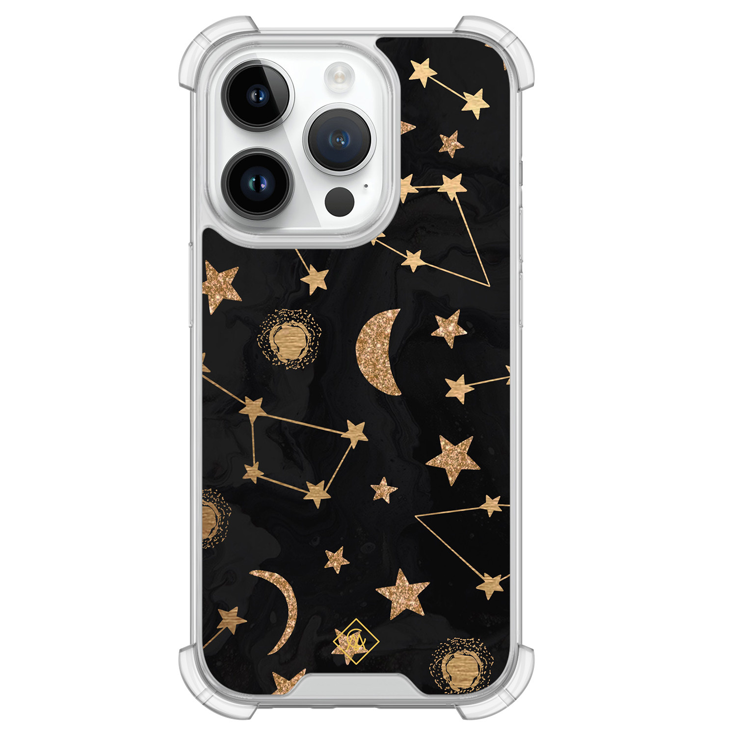 iPhone 14 Pro siliconen shockproof hoesje Counting the stars