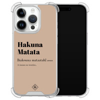 Casimoda iPhone 14 Pro siliconen shockproof hoesje - Hakuna matata