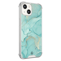 Casimoda iPhone 13 siliconen shockproof hoesje - Touch of mint