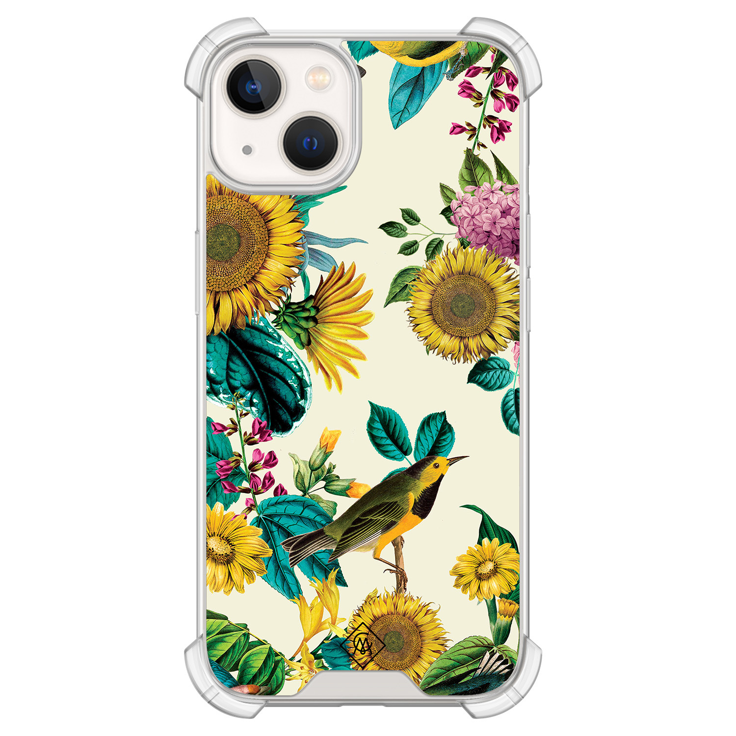 iPhone 13 siliconen shockproof hoesje - Sunflowers