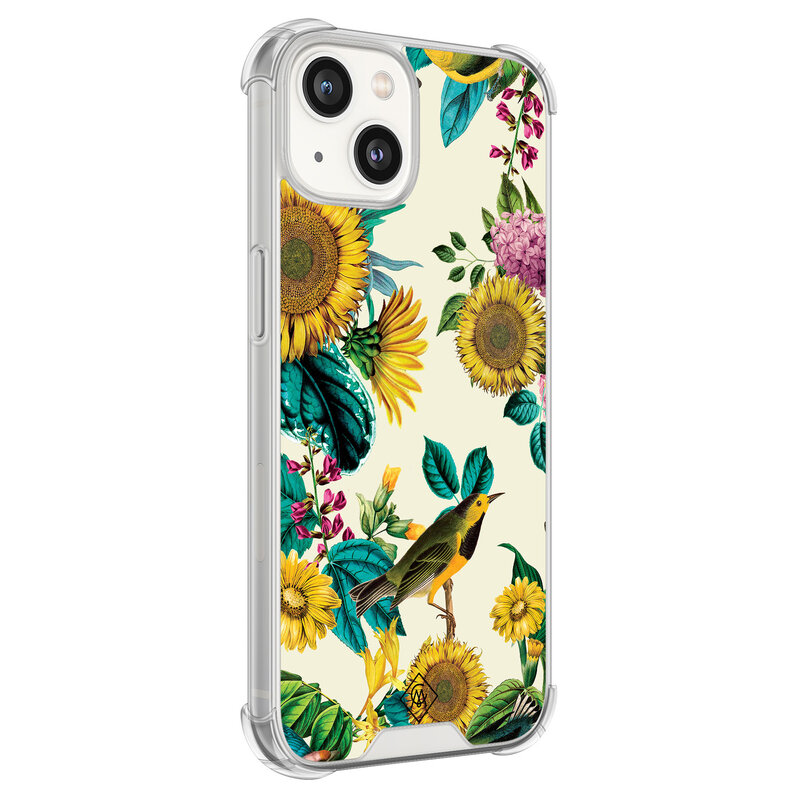Casimoda iPhone 13 siliconen shockproof hoesje - Sunflowers