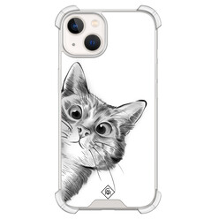 Casimoda iPhone 13 shockproof hoesje - Kat kiekeboe