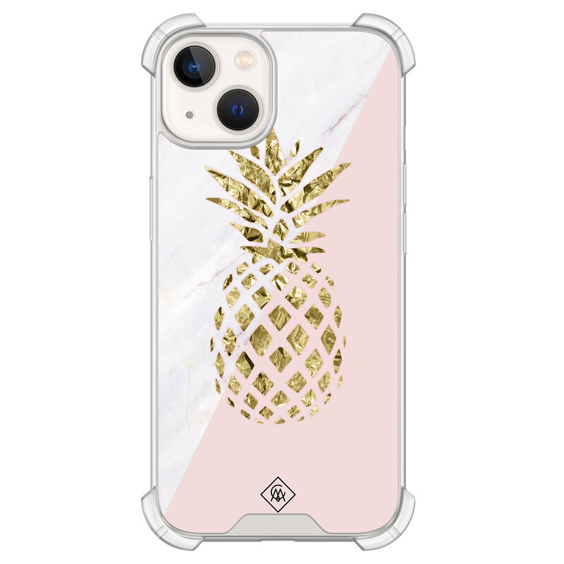 Casimoda iPhone 13 siliconen shockproof hoesje - Ananas