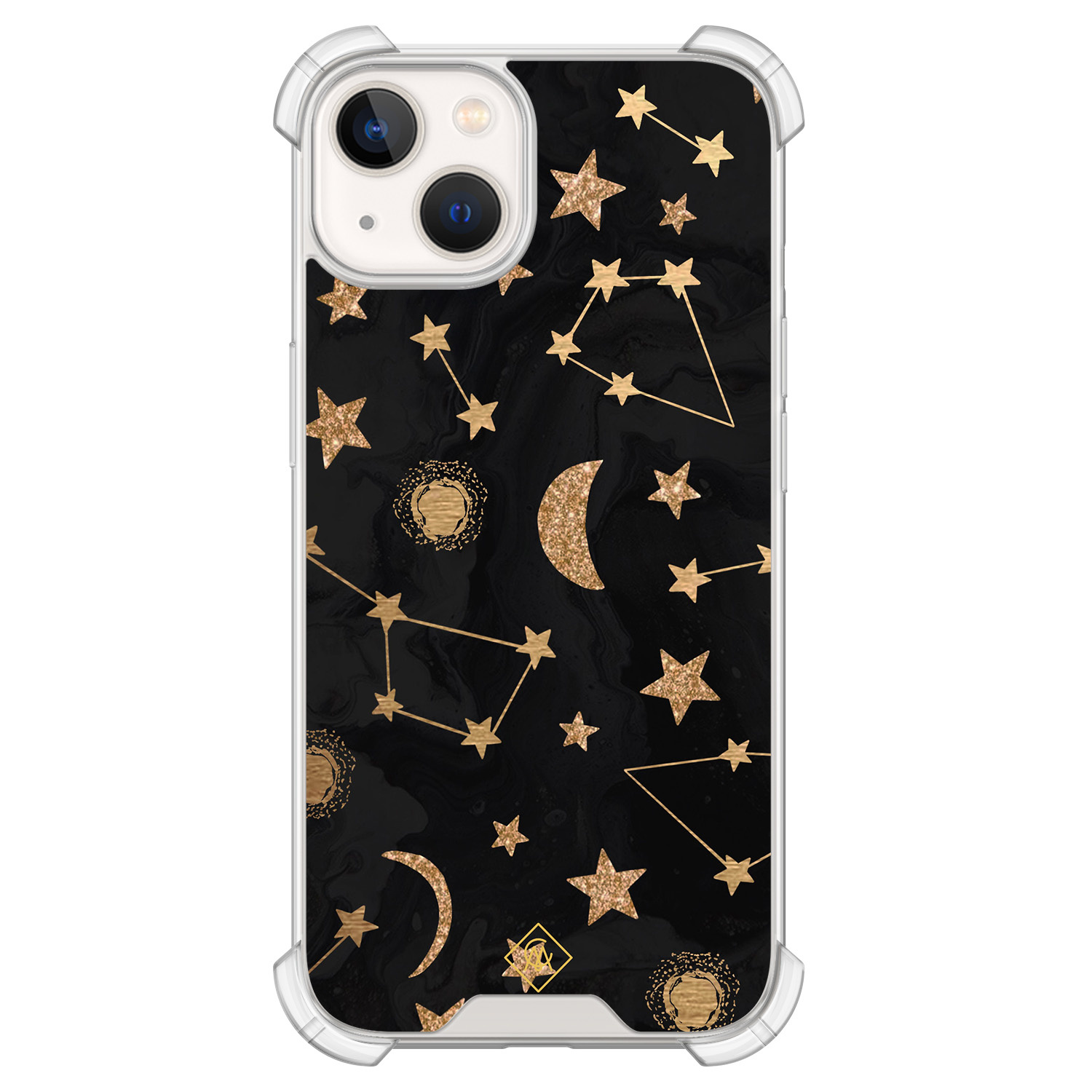 iPhone 13 siliconen shockproof hoesje - Counting the stars