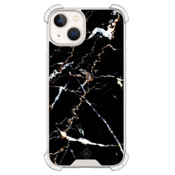 Casimoda iPhone 13 shockproof hoesje - Marmer zwart