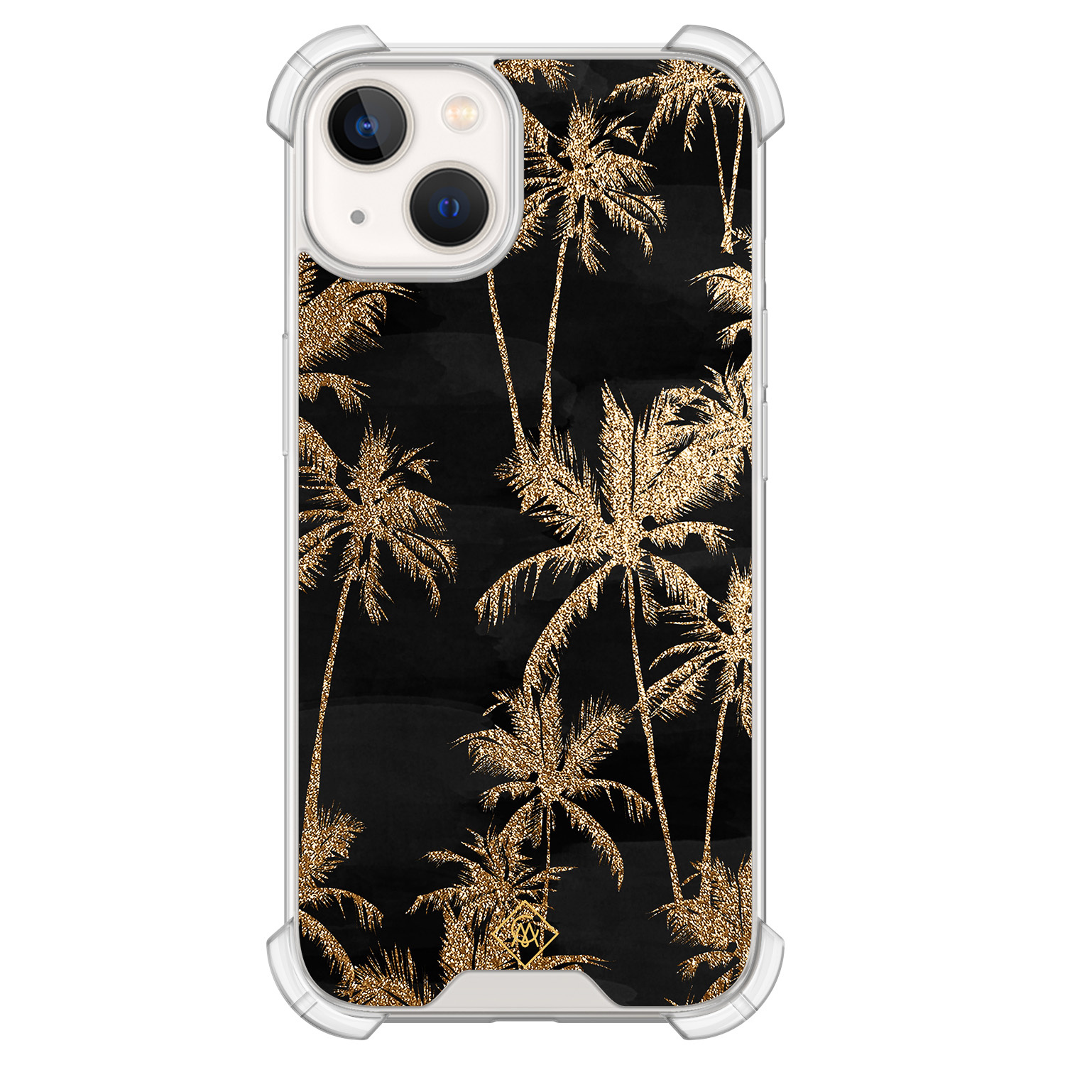 iPhone 13 siliconen shockproof hoesje - Palmbomen