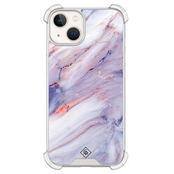 Casimoda iPhone 13 shockproof hoesje - Marmer paars