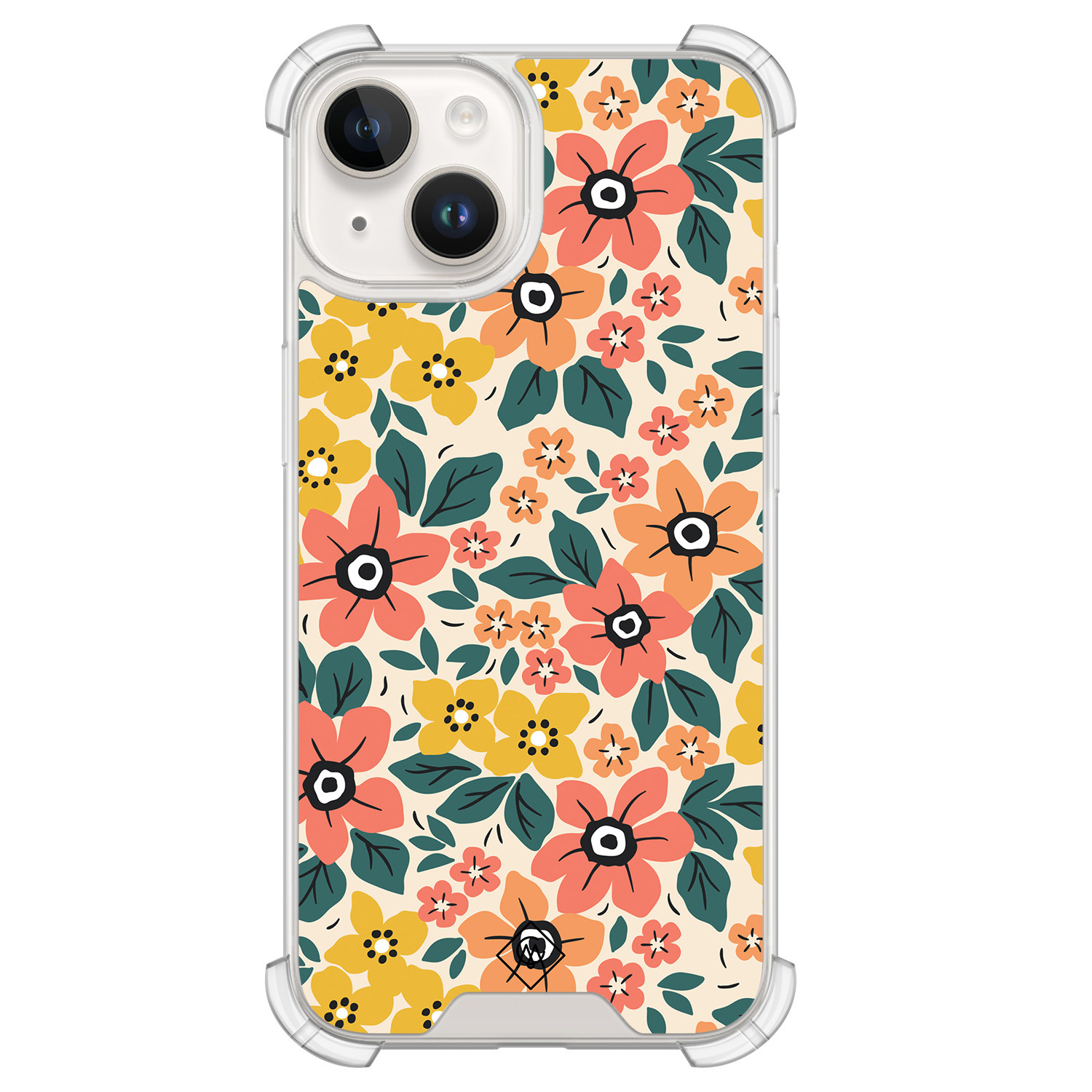 iPhone 14 siliconen shockproof hoesje - Blossom