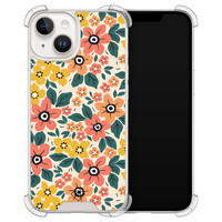 Casimoda iPhone 14 siliconen shockproof hoesje - Blossom