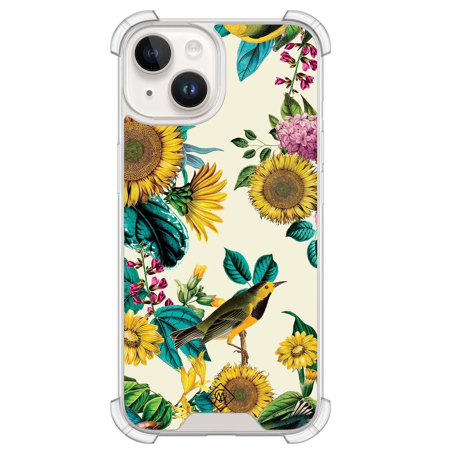 iPhone 14 siliconen shockproof hoesje - Sunflowers