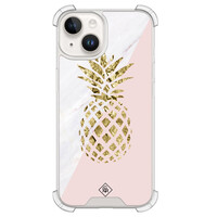 Casimoda iPhone 14 siliconen shockproof hoesje - Ananas