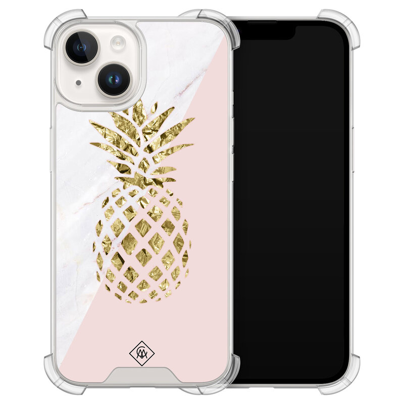 Casimoda iPhone 14 siliconen shockproof hoesje - Ananas