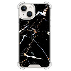 Casimoda iPhone 14 shockproof hoesje - Marmer zwart