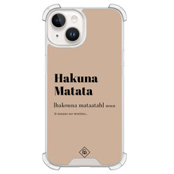 Casimoda iPhone 14 shockproof hoesje - Hakuna matata