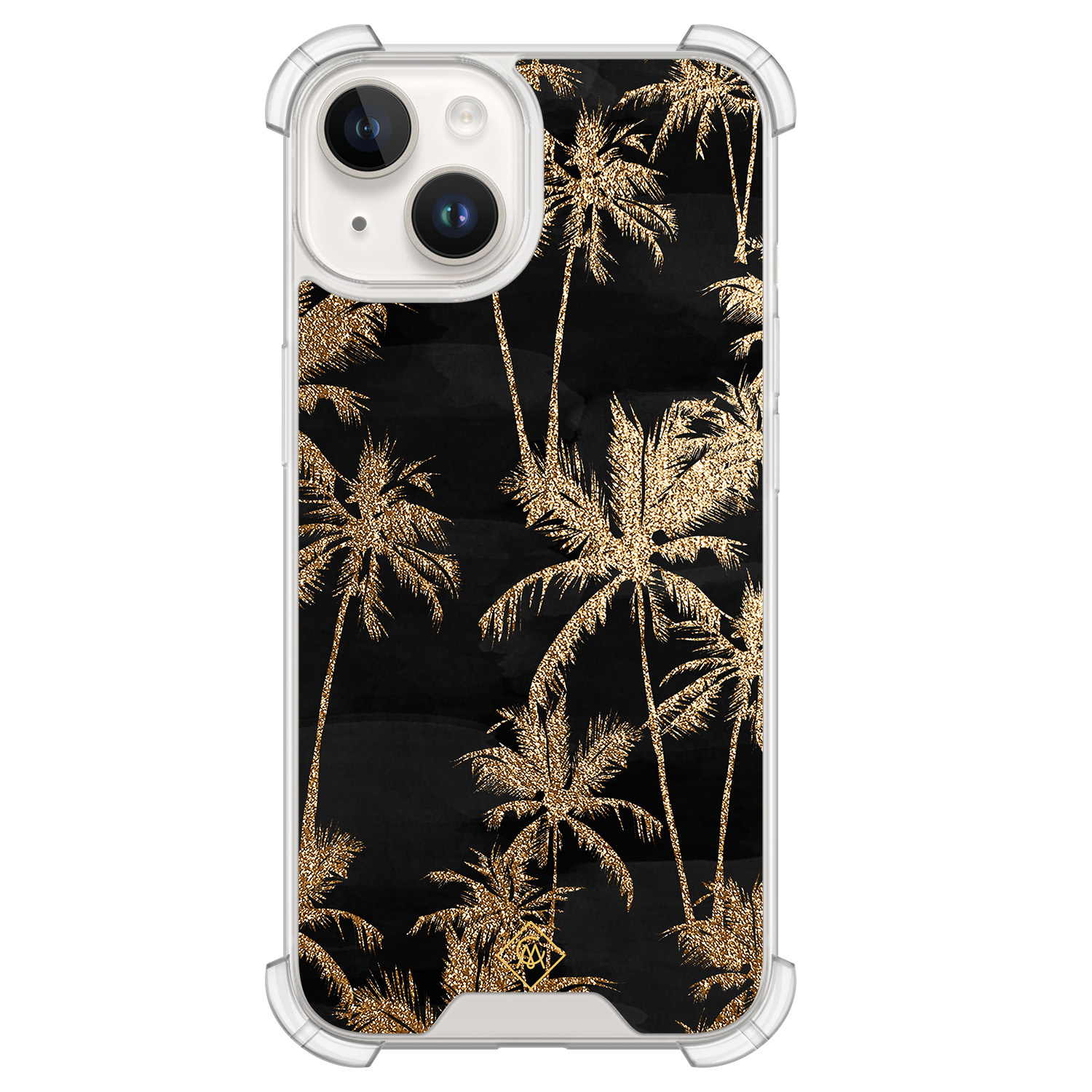 iPhone 14 siliconen shockproof hoesje - Palmbomen