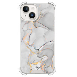 Casimoda iPhone 14 shockproof hoesje - Marmer grijs