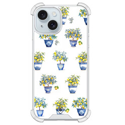 Casimoda iPhone 15 shockproof hoesje - Lemon trees