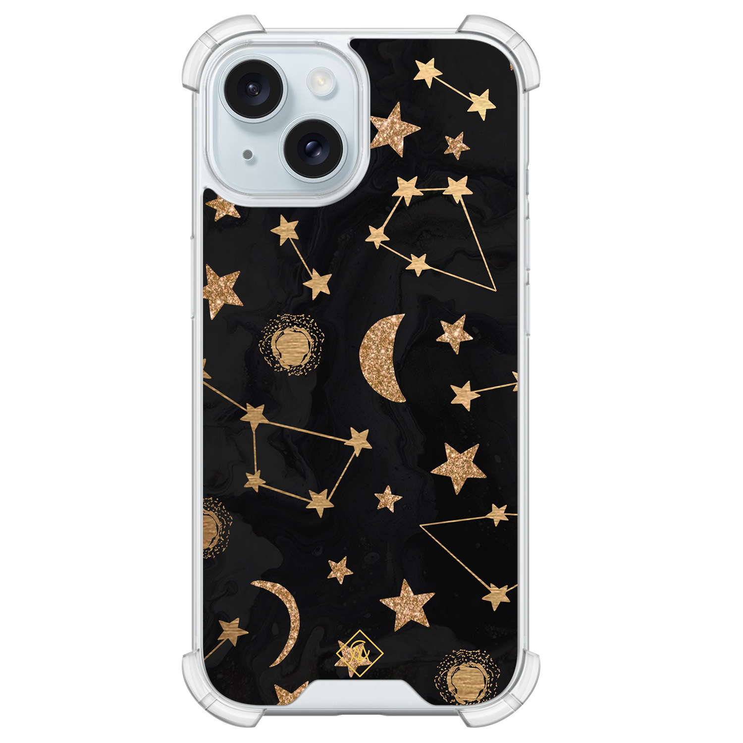 iPhone 15 siliconen shockproof hoesje - Counting the stars