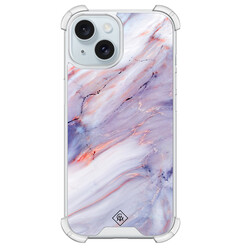 Casimoda iPhone 15 shockproof hoesje - Marmer paars
