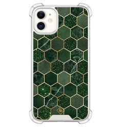 Casimoda iPhone 11 shockproof hoesje - Kubus groen