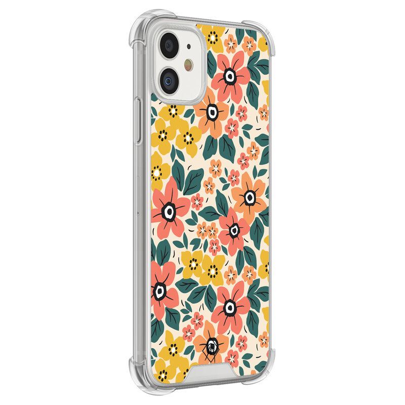 Casimoda iPhone 11 siliconen shockproof hoesje - Blossom