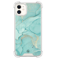 Casimoda iPhone 11 siliconen shockproof hoesje - Touch of mint