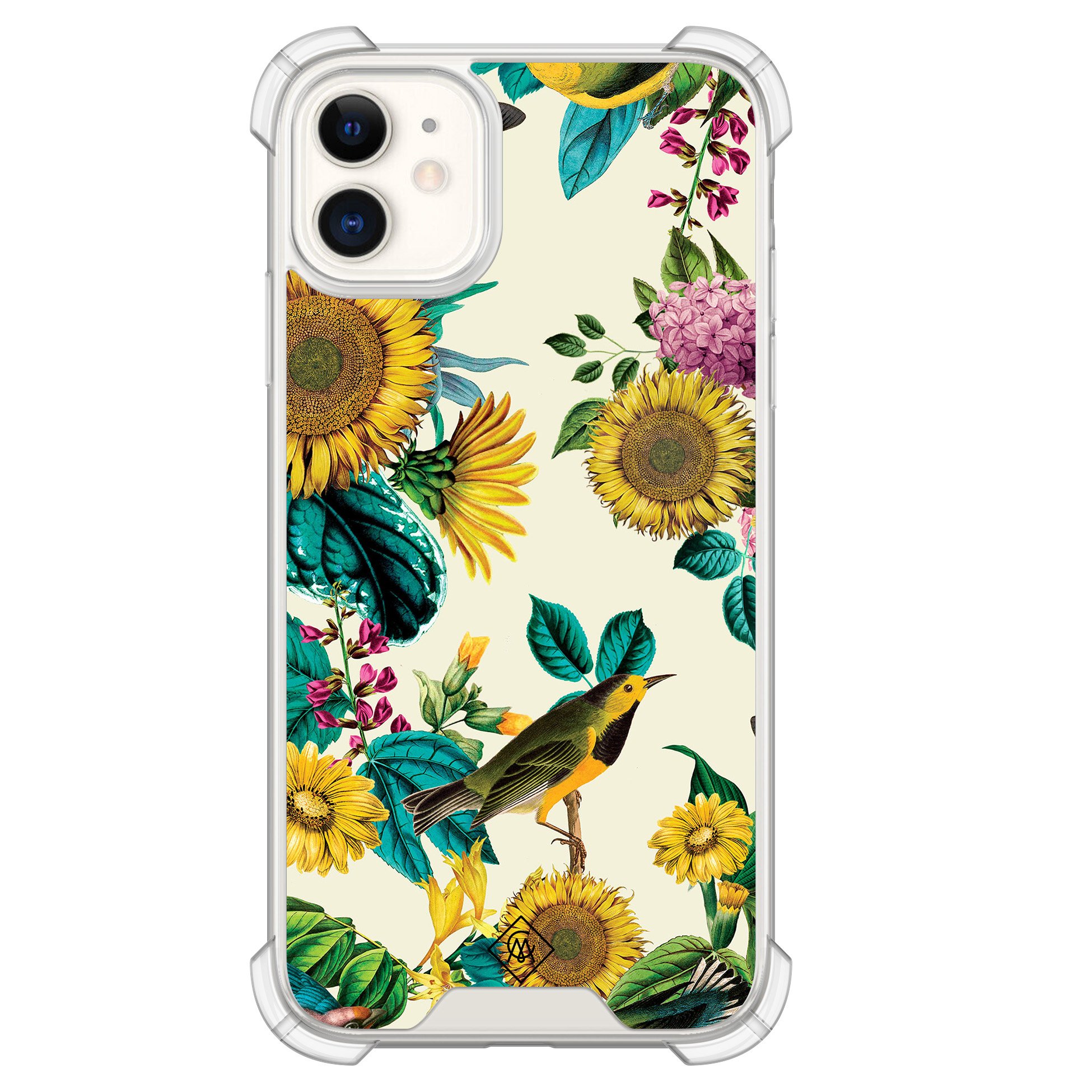 iPhone 11 siliconen shockproof hoesje - Sunflowers