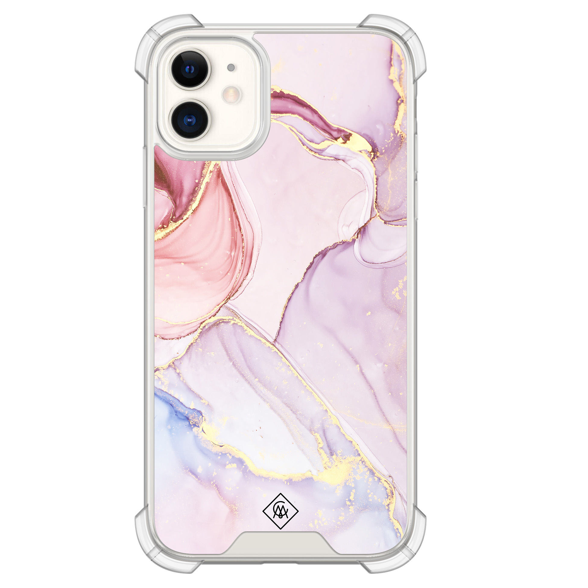 iPhone 11 siliconen shockproof hoesje Purple sky