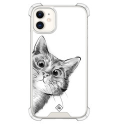 Casimoda iPhone 11 shockproof hoesje - Kat kiekeboe