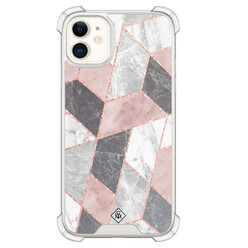Casimoda iPhone 11 shockproof hoesje - Stone grid
