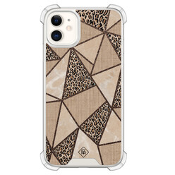 Casimoda iPhone 11 shockproof hoesje - Leopard abstract