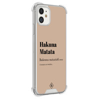 Casimoda iPhone 11 siliconen shockproof hoesje - Hakuna matata