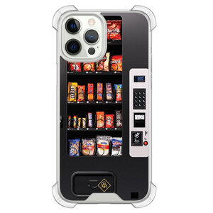 Casimoda iPhone 12 (Pro) siliconen shockproof hoesje - Snoepautomaat
