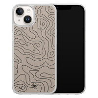 Casimoda iPhone 14 hybride hoesje - Abstract lines