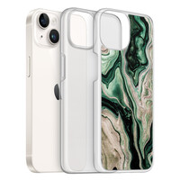 Casimoda iPhone 14 hybride hoesje - Green waves