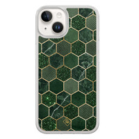 Casimoda iPhone 14 hybride hoesje - Kubus groen