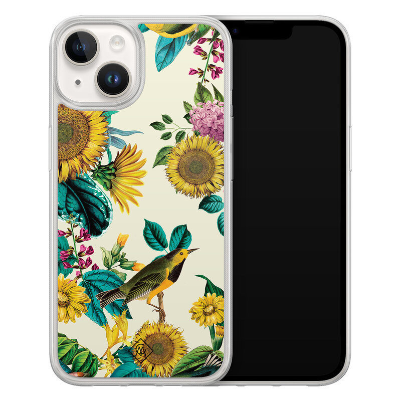 Casimoda iPhone 14 hybride hoesje - Sunflowers