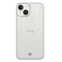 Casimoda iPhone 14 hybride hoesje - Vive la vie