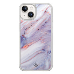 Casimoda iPhone 14 hybride hoesje - Marmer paars