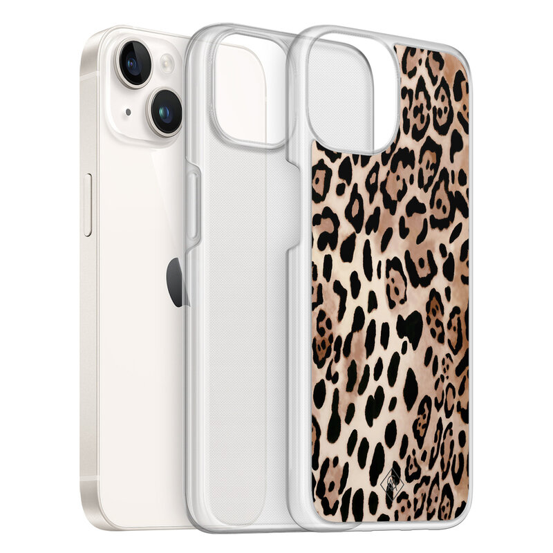 Casimoda iPhone 14 hybride hoesje - Golden wildcat