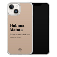 Casimoda iPhone 14 hybride hoesje - Hakuna matata