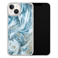 Casimoda iPhone 14 hybride hoesje - Marble sea