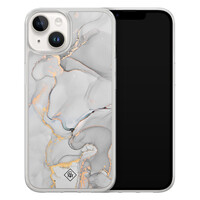 Casimoda iPhone 14 hybride hoesje - Marmer grijs